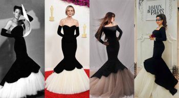 شاهد .. فستان لجين عمران كانت قد ارتدته نجوى كرم .. والتصميم شهير في عالم الموضة