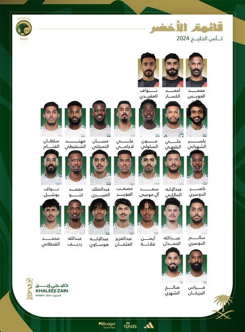 سالم الدوسرى يتصدر قائمة السعودية فى خليجى 26