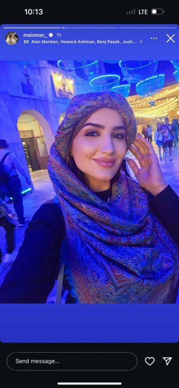 شاهد .. مي عمر متألقة باللون الأحمر.. وجمالها حديث الجمهور