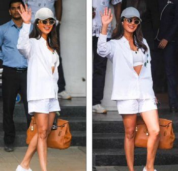 شاهد .. بريانكا شوبرا بإطلالة لافتة .. وسعر حقيبتها صادم