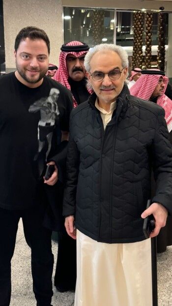 شاهد .. لقاء يجمع عامر زيان بالأمير الوليد بن طلال في المملكة العربية السعودية - بالصور