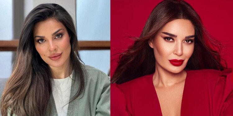 شاهد .. تشابه كبير بين جلسة تصوير سيرين عبد النور ونادين نسيب نجيم بمناسبة عيد الحب - بالصور