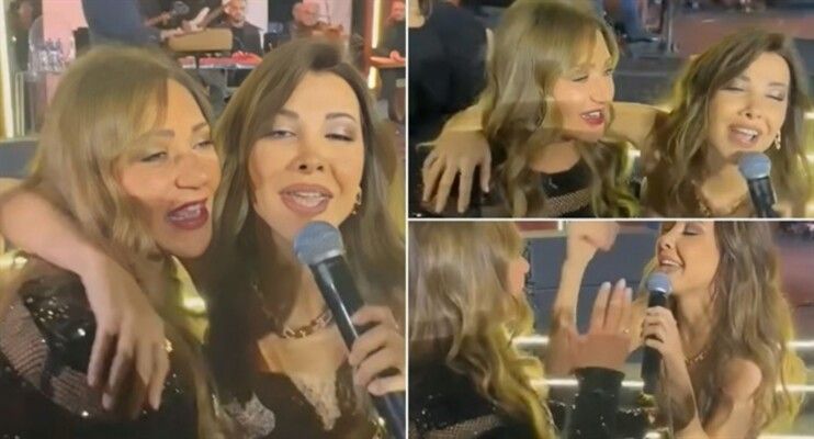 شاهد .. هذا ما جمع نانسي عجرم وليلى علوي على المسرح.. مقطع فيديو لطيف للغاية