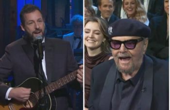 شاهد .. جاك نيكلسون يظهر في احتفالية SNL50 بعد غياب طويل