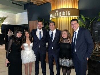 شاهد .. خطوبة ابن هاني رمزي-بالصورة