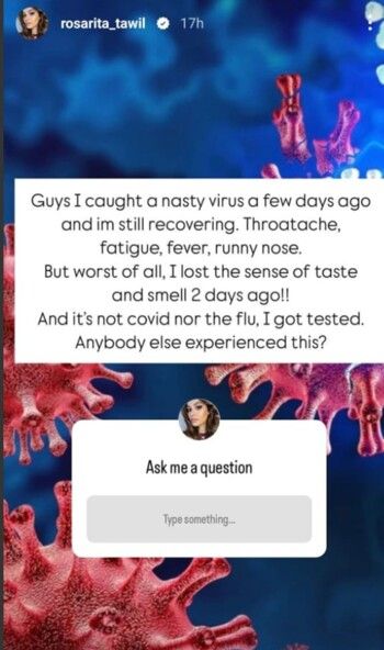 شاهد .. روزاريتا طويل تروي تفاصيل حالتها الصحية الخطيرة.. "ليس كورونا أو إنفلوانزا"