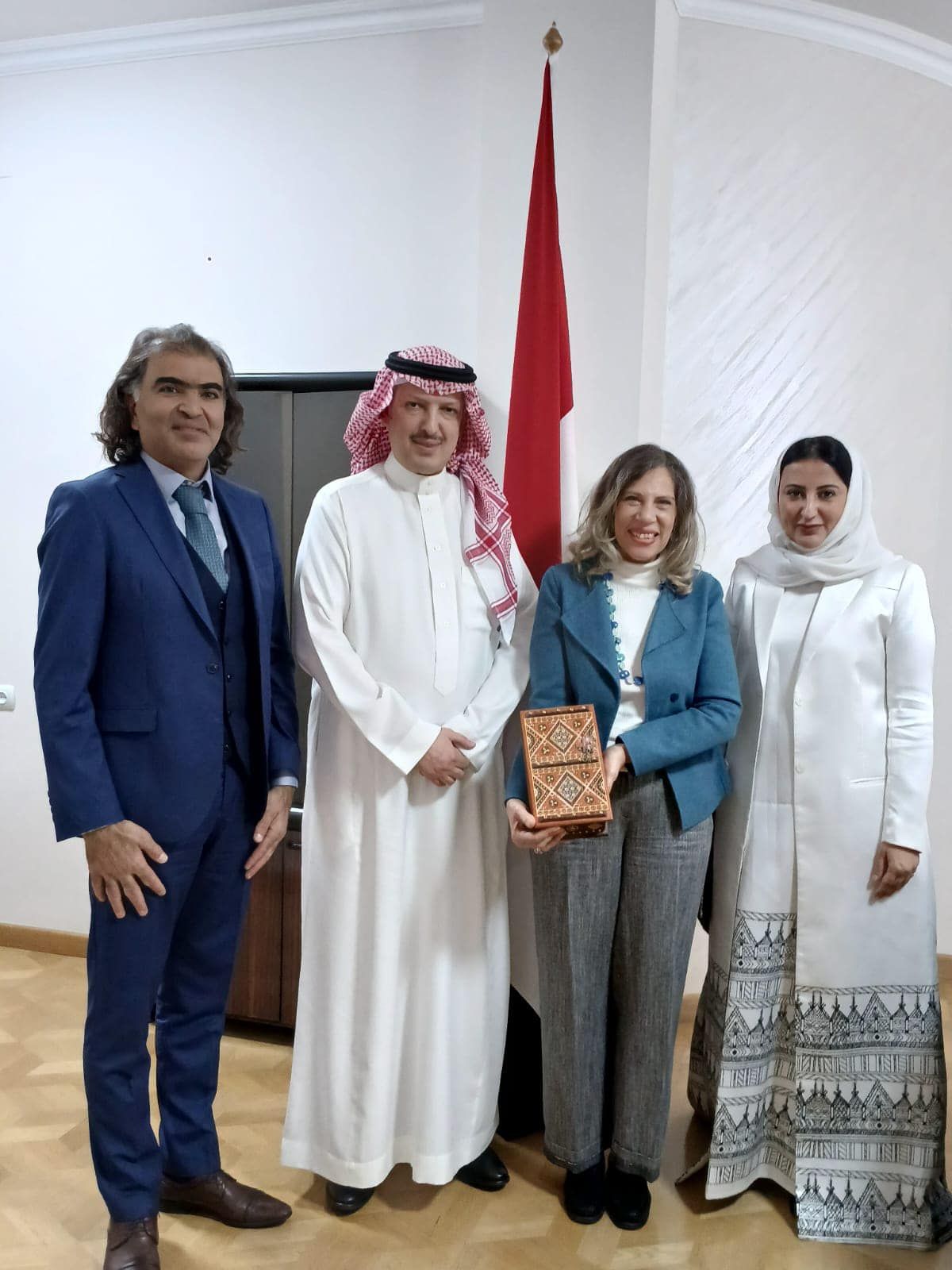 سفيرة مصر لدى أرمينيا تستقبل سفير المملكة العربية السعودية فى جورجيا