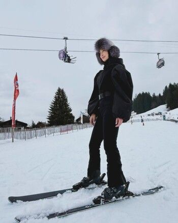 شاهد .. بالصور- بسمة بوسيل تستعرض هوايتها بالتزلج