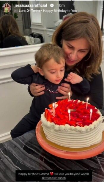 شاهد .. جيسيكا عازار تحتفل بعيد ميلاد والدتها بأجواء عائلية.. لا تزال شابة جميلة للغاية!