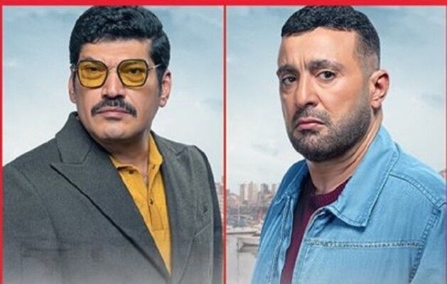 شاهد .. أحمد السقا ويسري نصرالله في جنازة والدة باسم سمرة