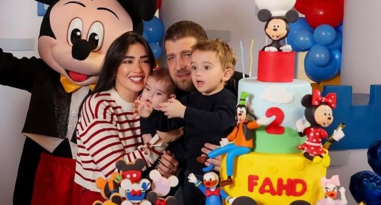 شاهد .. جيسيكا عازار تحتفل بعيد ميلاد ابنها بأجواء عائلية مميزة