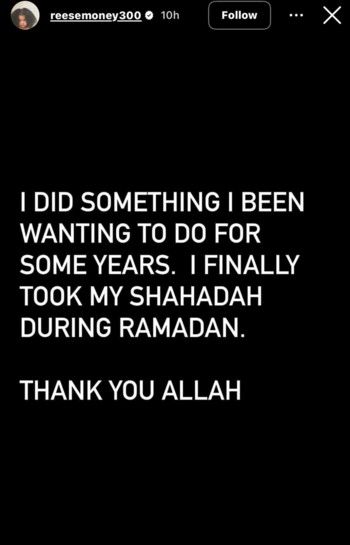شاهد .. مغني الراب ليل ريس يعلن إسلامه بمناسبة شهر رمضان