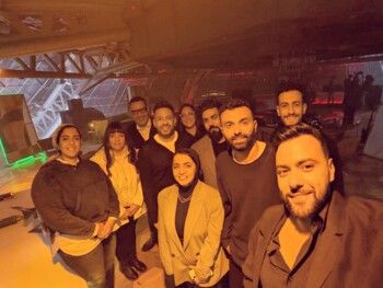 شاهد .. مدين يحتفل بأول ظهور إعلاني مع حماقي وويجز في رمضان