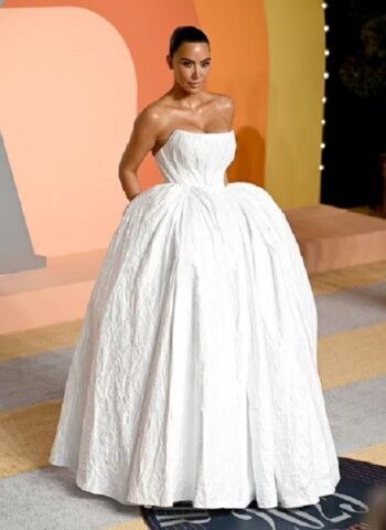 شاهد .. متابعو كيم كارداشيان يسخرون من فستانها بكلمات نابية