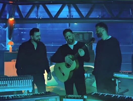 شاهد .. مدين يحتفل بأول ظهور إعلاني مع حماقي وويجز في رمضان