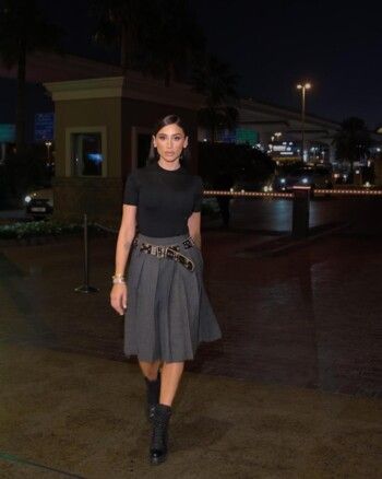 شاهد .. دينا الشربيني تخطف الأنظار بإطلالة أنيقة - بالصور