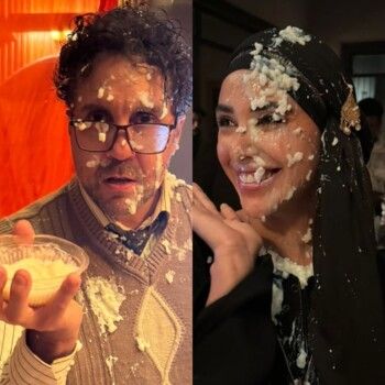 شاهد .. هشام ماجد يعتذر من آية سماحة بعد هذا المشهد - بالصور