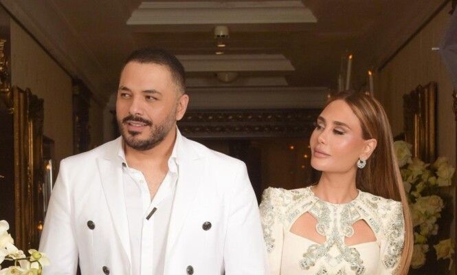 شاهد .. رامي وداليدا عياش يرقصان على أنغام أغنيته برومانسية تامة