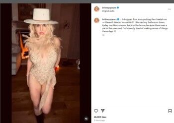 شاهد .. بريتني سبيرز تثير قلق متابعيها بسبب تعليقها