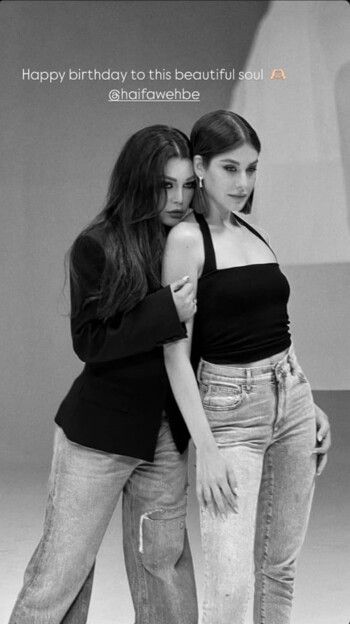 شاهد .. نور عريضة تعايد هيفا وهبي بيوم ميلادها بكلمات من القلب