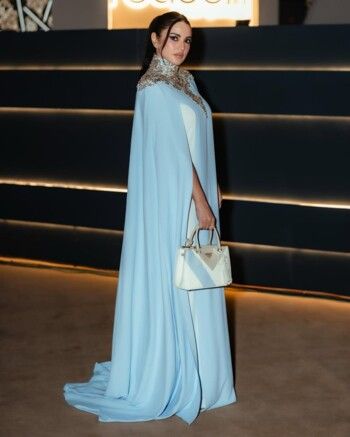 شاهد .. درة التونسية تشبه الأميرات بإطلالة رمضانية خيالية