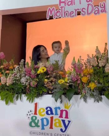 شاهد .. جيسيكا عازار تحتفل بعيد الأم مع ابنها فهد