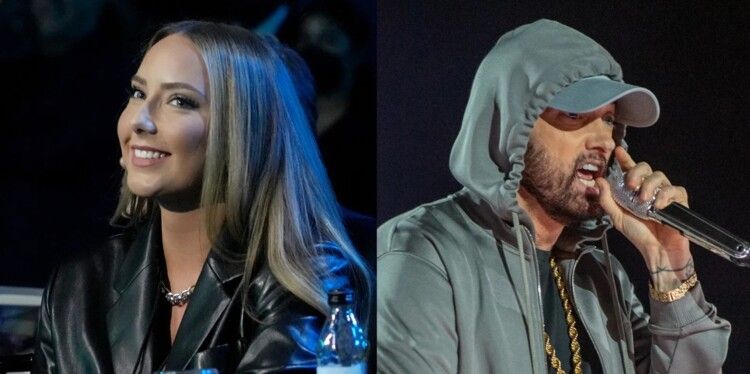 شاهد .. إمينيم يصبح جدًّا وابنته تكرمه باختيار هذا الاسم لابنها (صور)