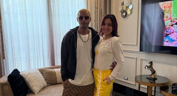 شاهد .. أوكا يحتفل بعيد ميلاده مع زوجته مي كساب وهذا ما قاله