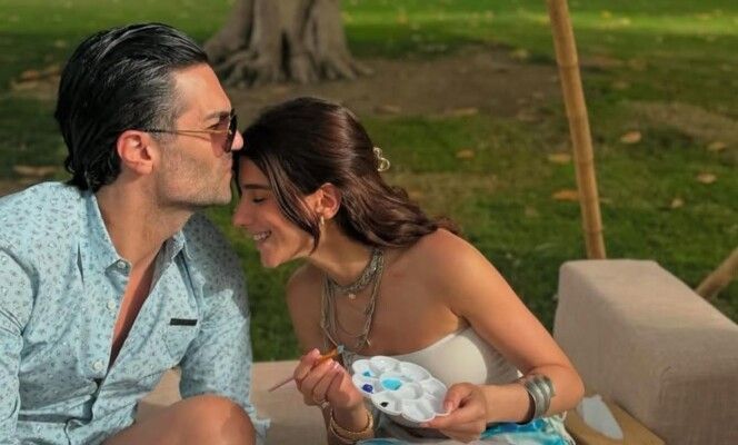 شاهد .. الليلة حفل زواجهما.. إليكم أجمل صور نارين بيوتي ورامي سامو