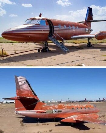 شاهد .. طائرة إلفيس بريسلي الفارهة تباع بسعر زهيد جداً والسبب!