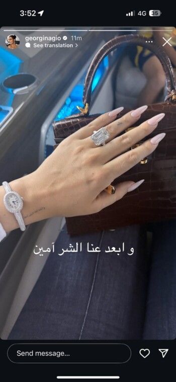 شاهد .. تعليق لافت لـ جورجينا رودريغيز باللغة العربية- بالصورة