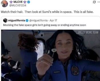 شاهد .. رحلة كاتي بيري وغايل كينغ إلى الفضاء "مزيفة" .. إليكم التفاصيل