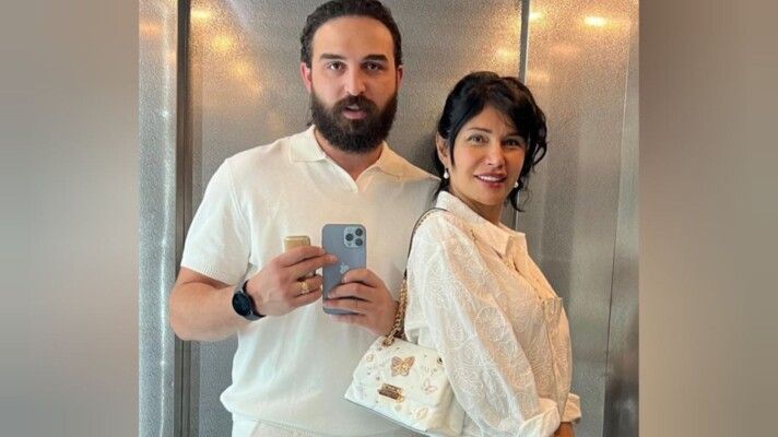 شاهد .. زوج رشا شربتجي يحتفل بعيد ميلادها برومانسية بالغة