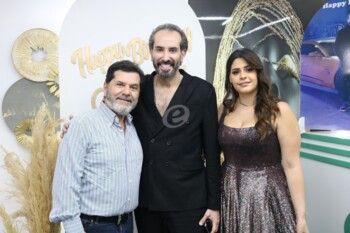 شاهد .. بالصور - حضور مهيب لأهل الفن والصحافة في عيد ميلاد غي أسود