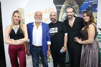 شاهد .. بالصور - حضور مهيب لأهل الفن والصحافة في عيد ميلاد غي أسود