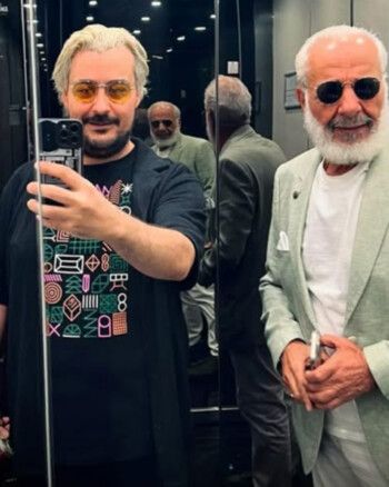 شاهد .. أيمن زيدان مع ابنه غالب في ظهور نادر والشبه بينهما يلفت الأنظار