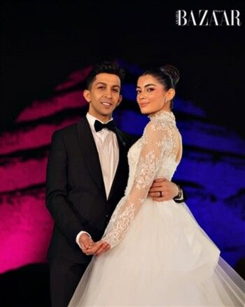 شاهد .. فستان زفاف ليلى أحمد زاهر من توقيع لبناني عالمي.. وهذه تفاصيله