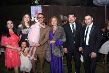 شاهد .. محمد إمام بأول ظهور إعلامي مع ابنتيه خلال حفل زفاف ابنة عصام إمام