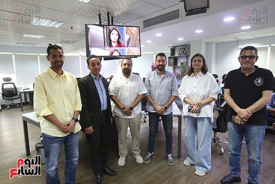 وفد صحيفة يوتايمز السعودية يزور اليوم السابع ويشيد بتجربته الرائدة