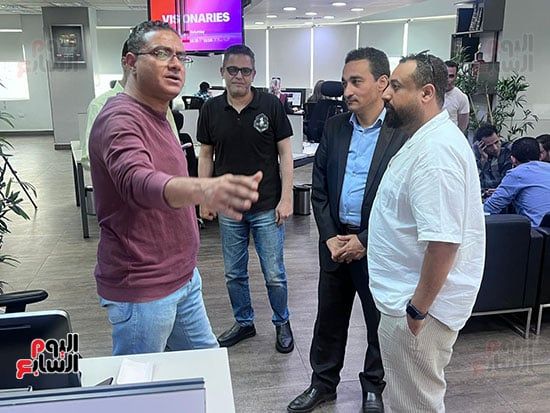 وفد صحيفة يوتايمز السعودية يزور اليوم السابع ويشيد بتجربته الرائدة