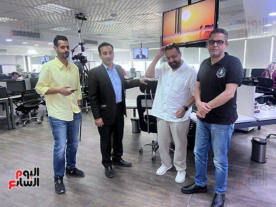 وفد صحيفة يوتايمز السعودية يزور اليوم السابع ويشيد بتجربته الرائدة