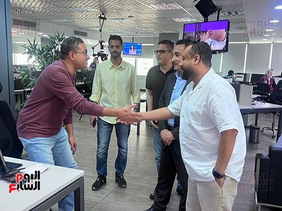 وفد صحيفة يوتايمز السعودية يزور اليوم السابع ويشيد بتجربته الرائدة