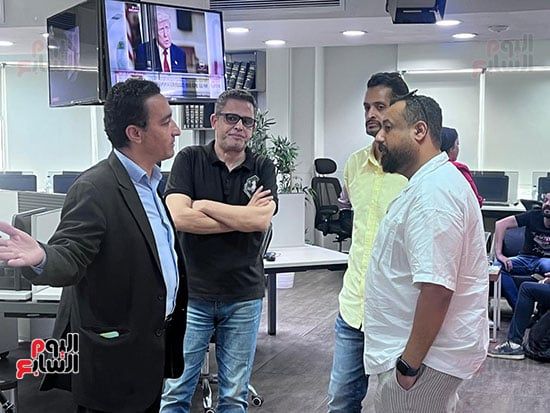 وفد صحيفة يوتايمز السعودية يزور اليوم السابع ويشيد بتجربته الرائدة