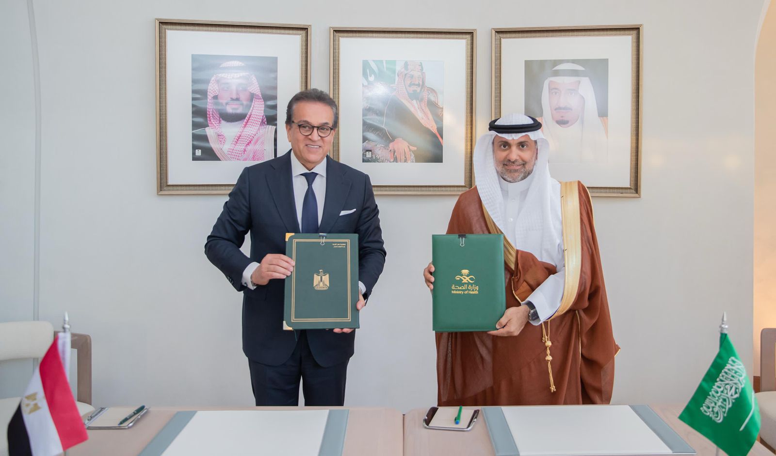 الدكتور خالد عبدالغفار يوقع مذكرة تفاهم مع وزير صحة المملكة العربية السعودية