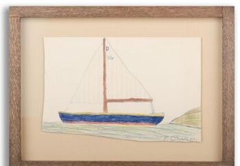 شاهد .. رسم للملك تشارلز من طفولته يحمل رسالة مخفية إلى المزاد