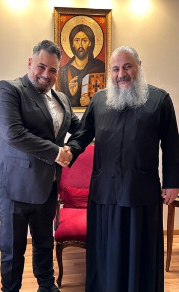 شاهد .. لقاء سام سعد والمتروبوليت أنطونيوس الصوري يرسم أفقاً جديد لـ زحلة