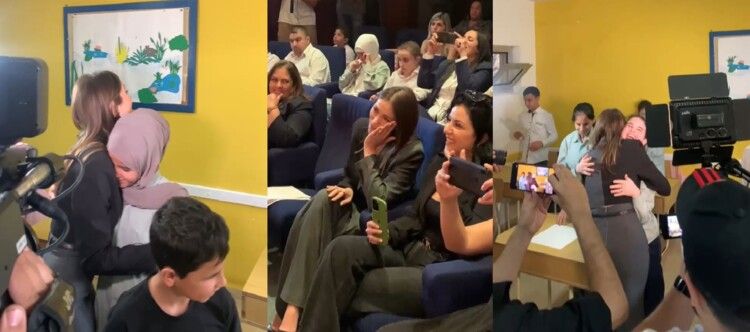 شاهد .. دانييلا رحمة في زيارة لأطفال من ذوي الهمم ولقاء مؤثر مع طفلة شاركتها التمثيل في "نفس"