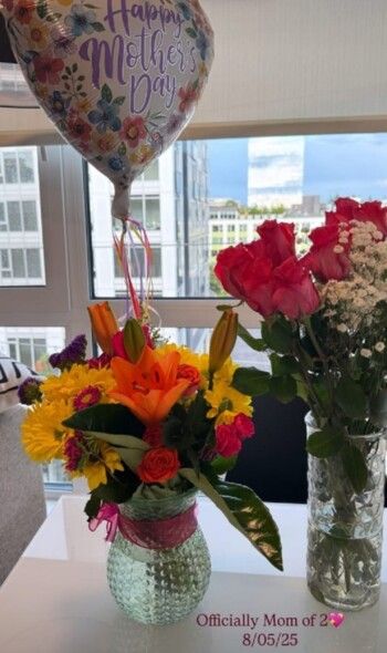 شاهد .. مذيعة لبنانية تضع مولودتها الثانية في أميركا