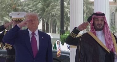 الرئيس الأمريكى يصل قصر اليمامة لعقد مباحثات مع ولى العهد السعودى