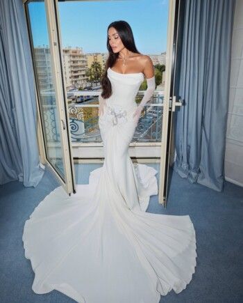 شاهد .. نادين نسيب نجيم "عروس" مهرجان كان السينمائي بإطلالة استثنائية